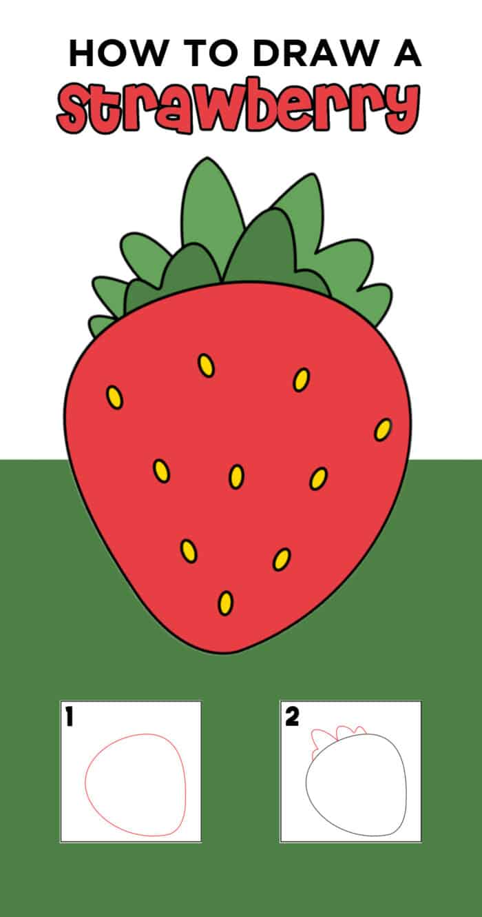 draw strawberry