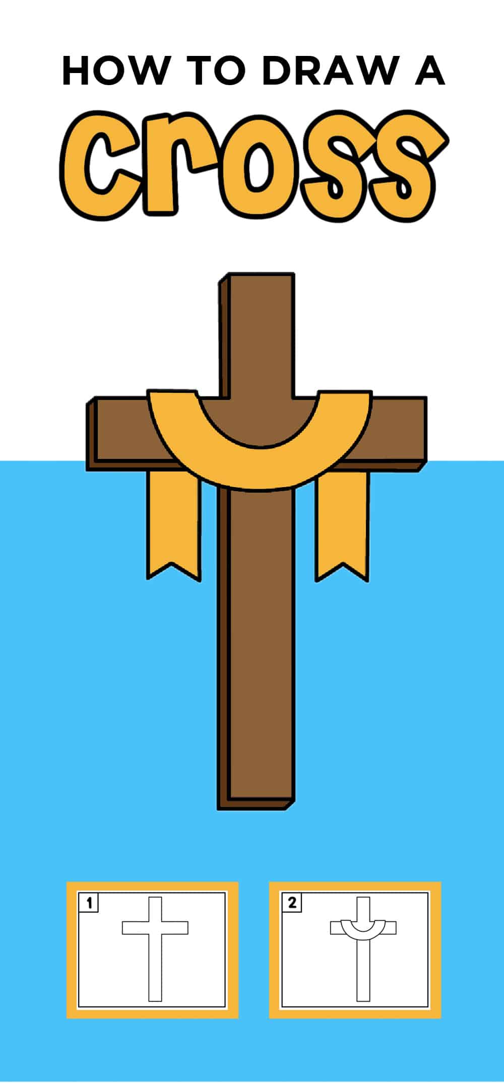 drawing a cross