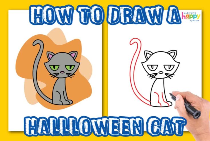 Drawing a Halloween Cat