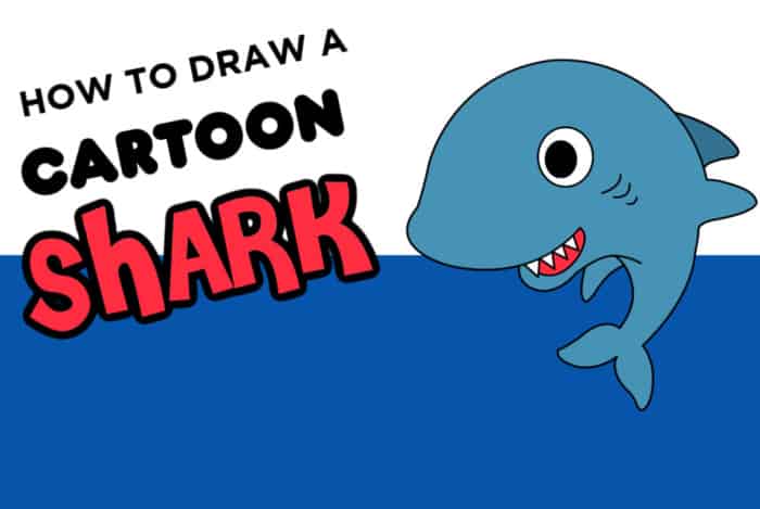 How to Draw a Shark Step by Step Tutorial - Made with HAPPY