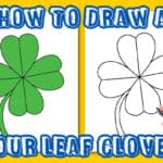 Drawing of a four leaf clover