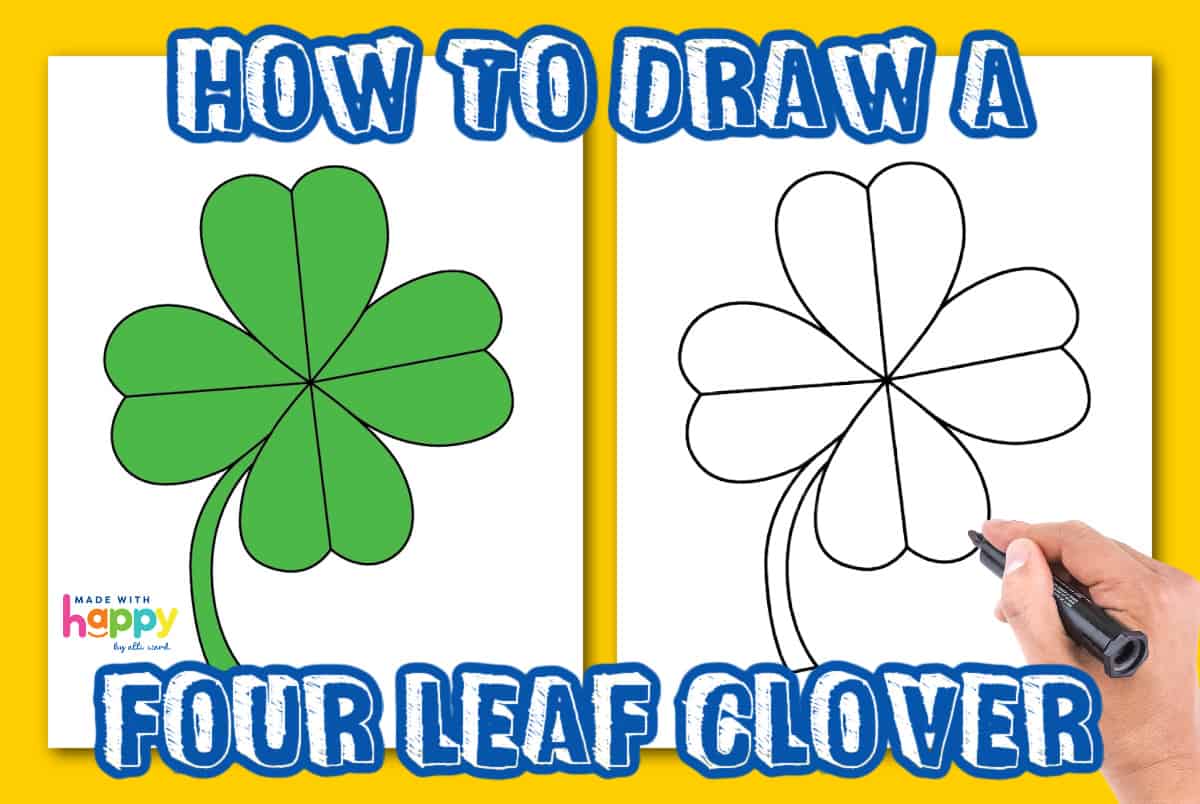 Drawing of a four leaf clover