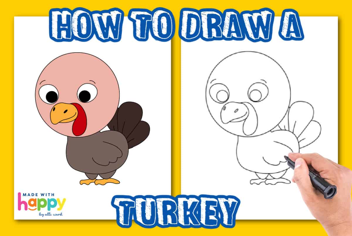drawing of a turkey
