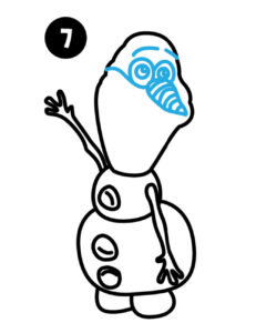 Drawing Olaf Step7
