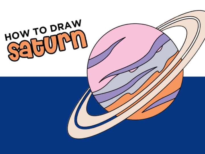 drawing saturn planet