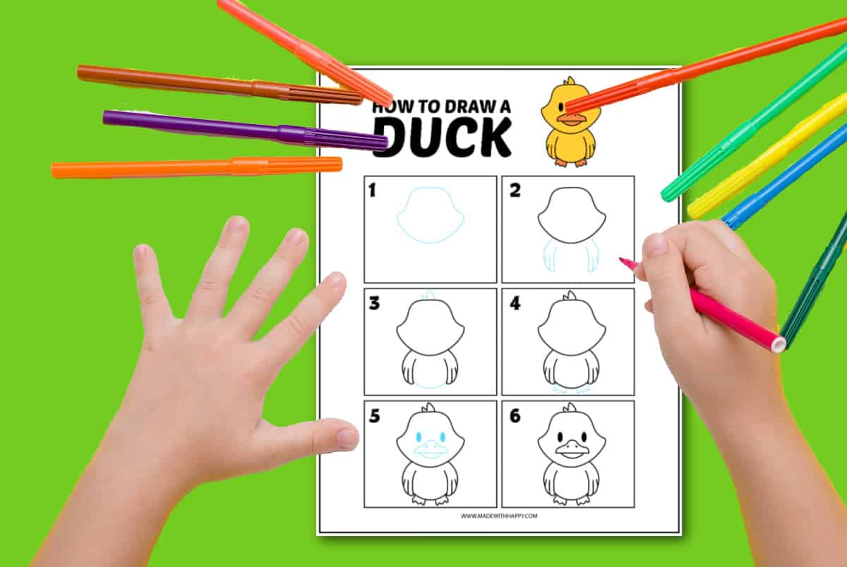 duck how to draw
