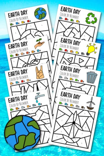 Yarn Earth Craft For Kids - Made with HAPPY - Earth Day Craft Ideas
