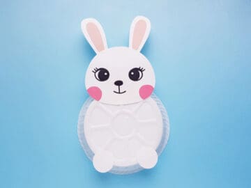 easter bunny paper plate craft