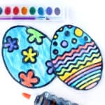 easter egg glitter glue craft