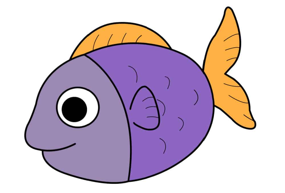 Easy Drawing a Fish