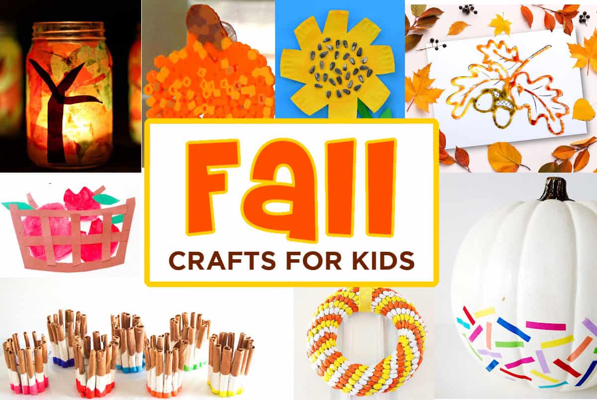 30+ Easy Fall Kids Crafts That Anyone Can Make! - Happiness is