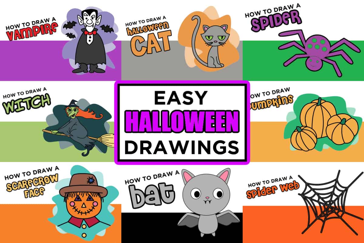 easy halloween drawings