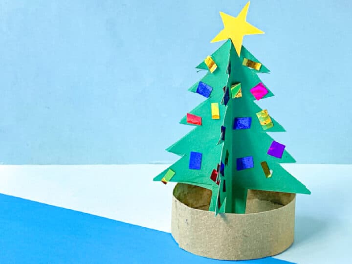 easy Paper christmas tree craft