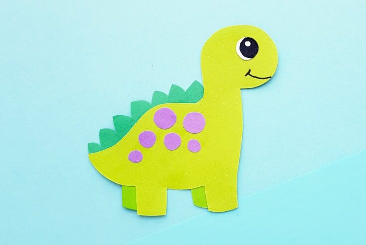 easy paper dinosaur craft for kids