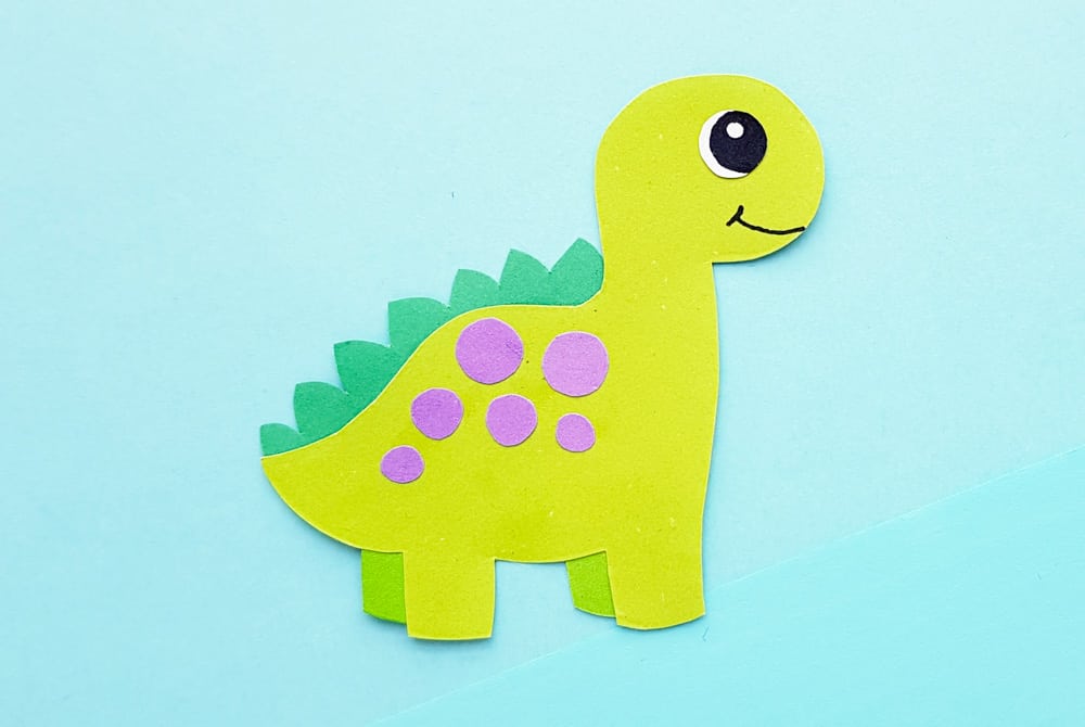 Easy Paper Dinosaur Craft for Kids