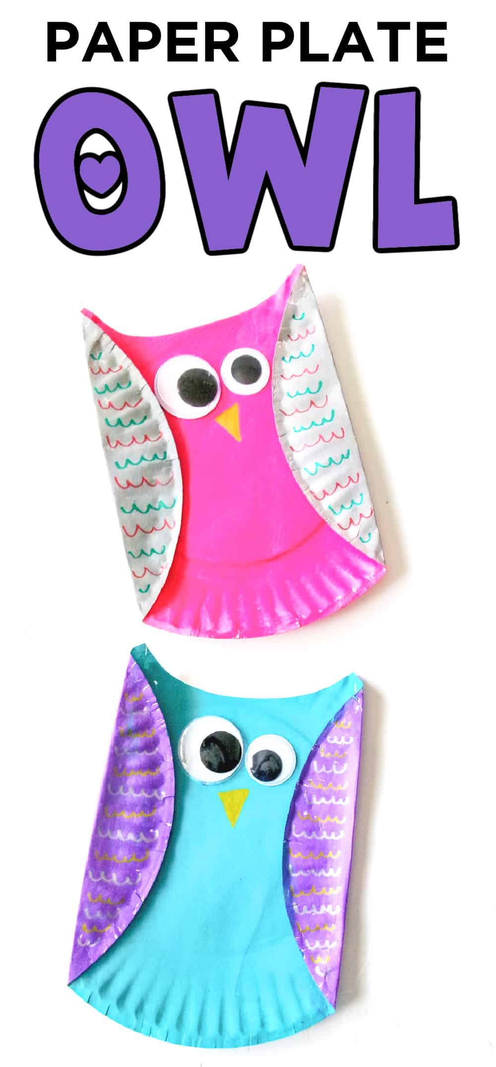 easy paper plate owl craft
