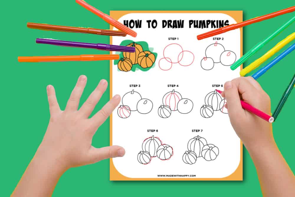 easy pumpkin drawing