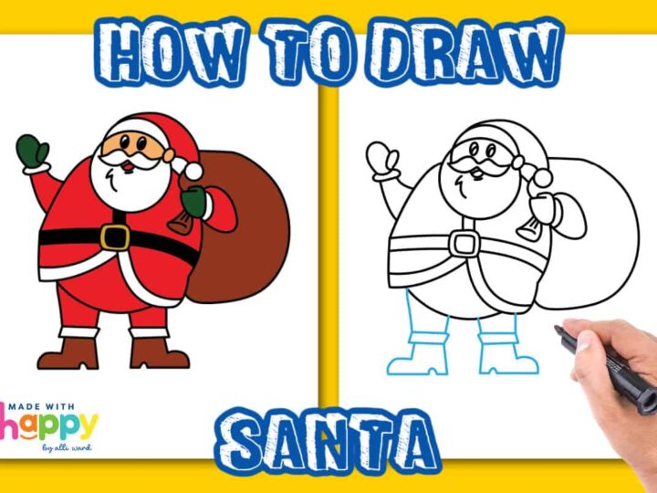 Hand drawing of santa claus with text space Vector Image-nextbuild.com.vn