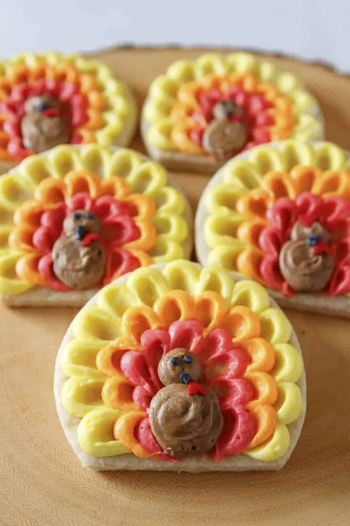 easy turkey cookie decorating tutorial