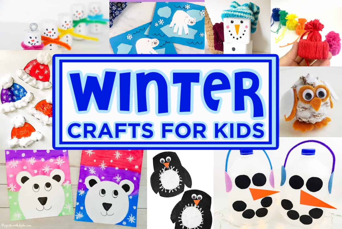 50 Fun and Easy Winter Crafts for Kids - Look! We're Learning!