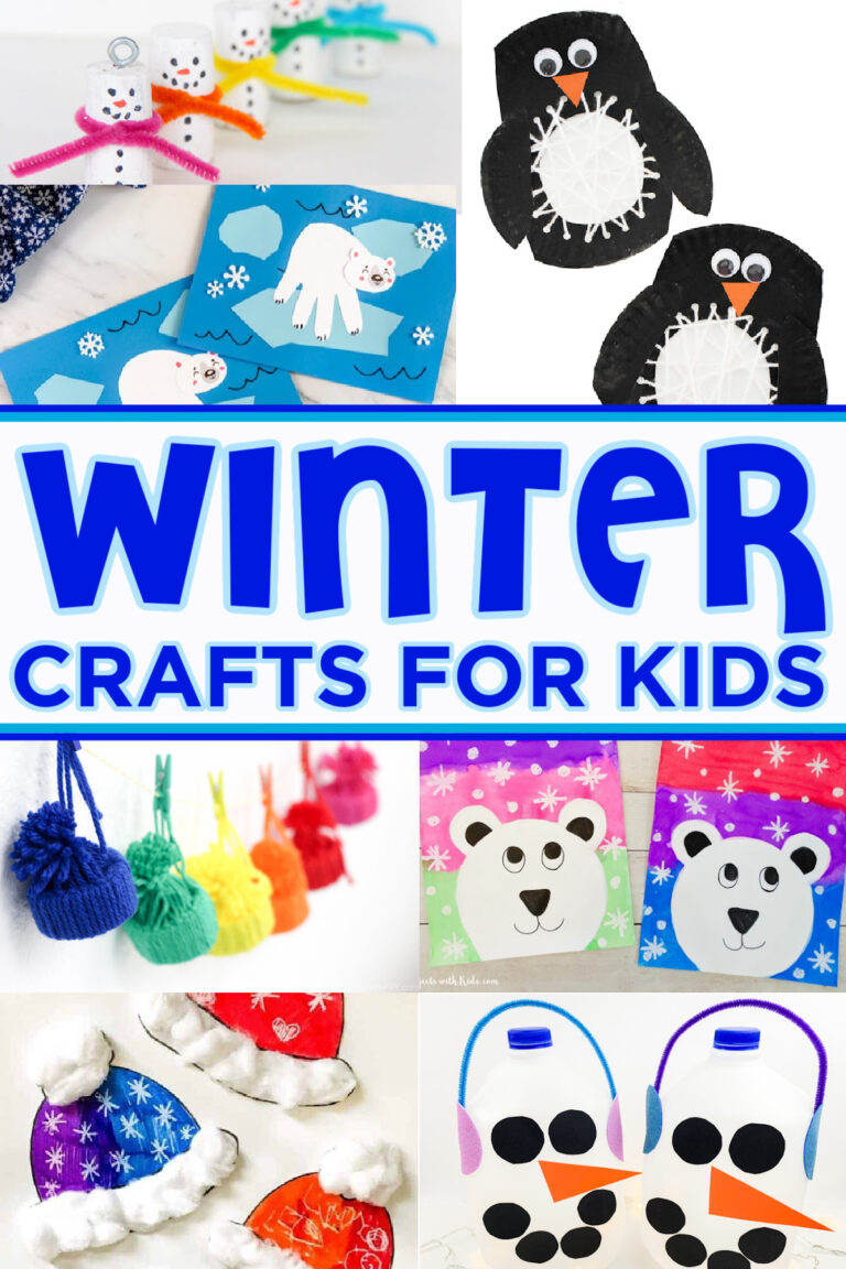 50+ Easy Winter Crafts For Kids Of All Ages - Made with HAPPY