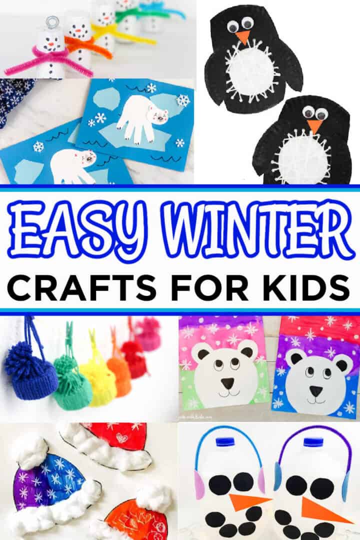 50 Fun And Easy Winter Crafts For Kids To Make – LECAGR