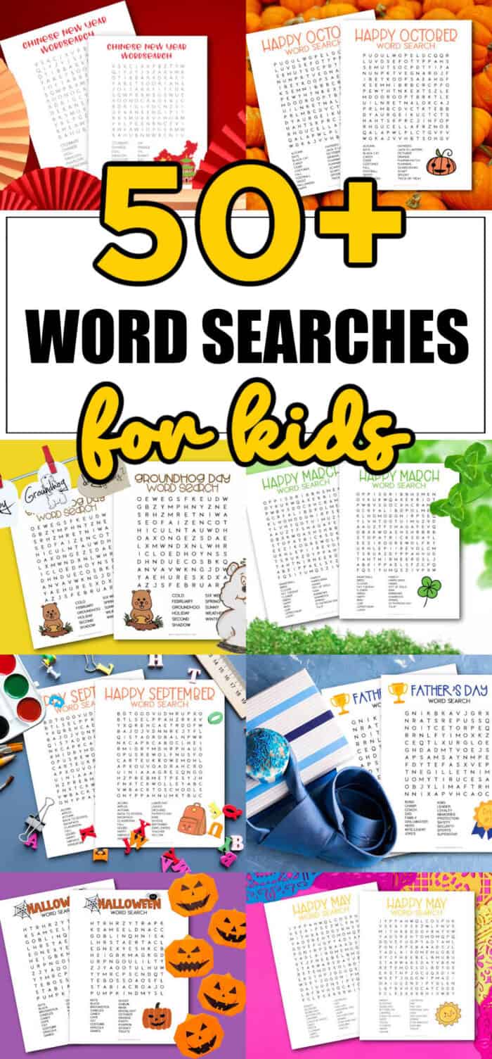 Easy Word Search For Kids