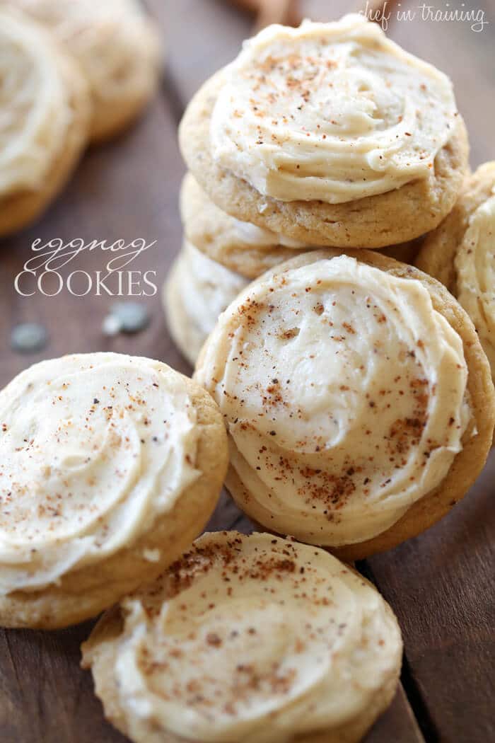 Eggnog Cookies | 20+ Holiday Cookies | Christmas Cookie Recipes | www.madewithHAPPY.com