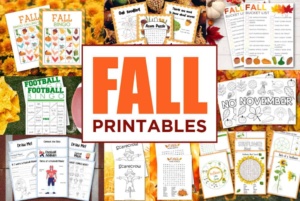 75+ Free Fall Printables - Fall Worksheets For Kids - Made with HAPPY