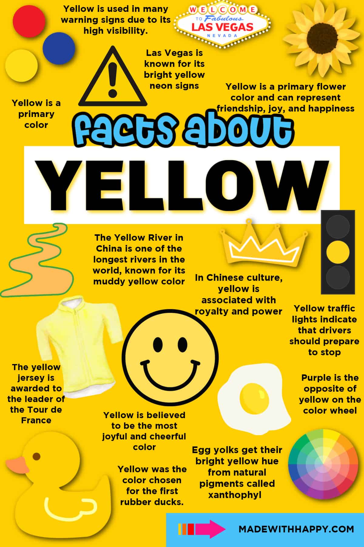 facts about color yellow