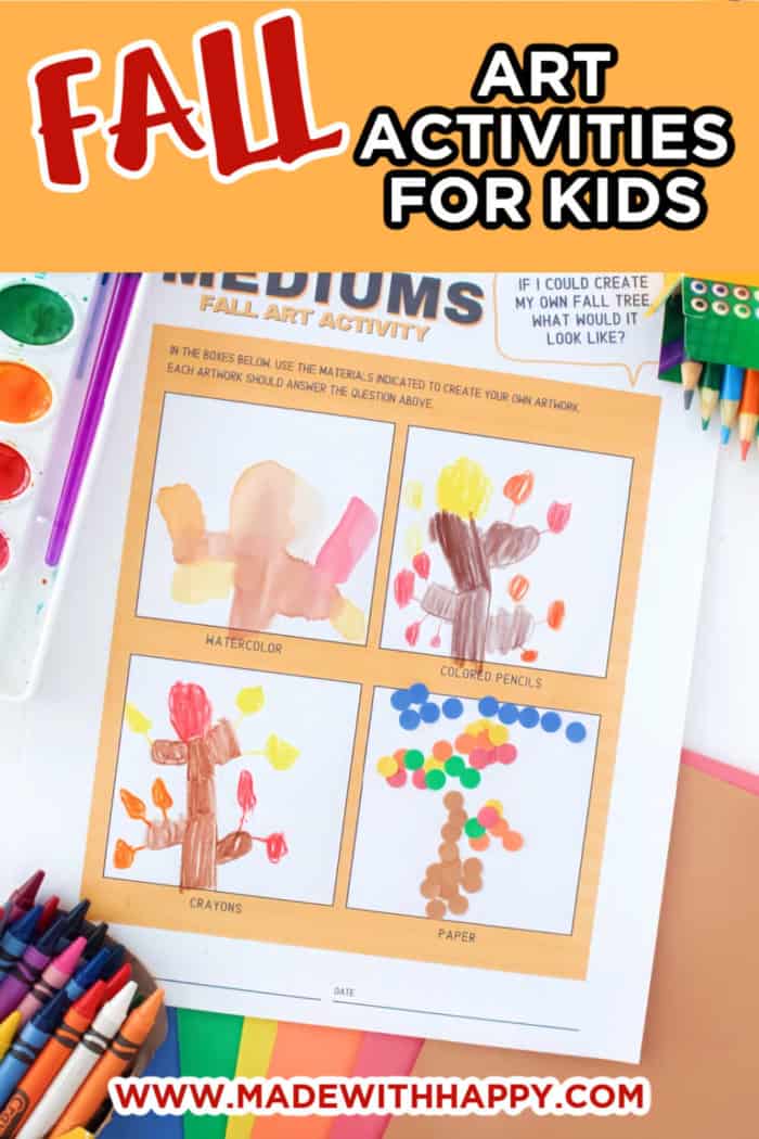 Fall art activities for kids