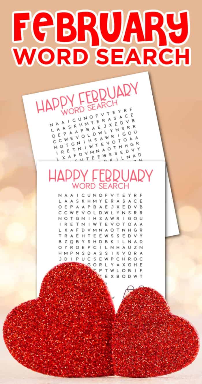 February Word Searches