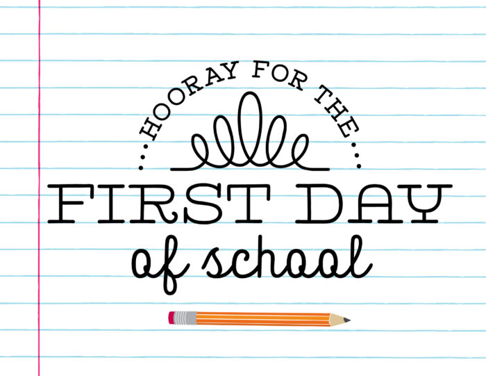 first day of school sign printable