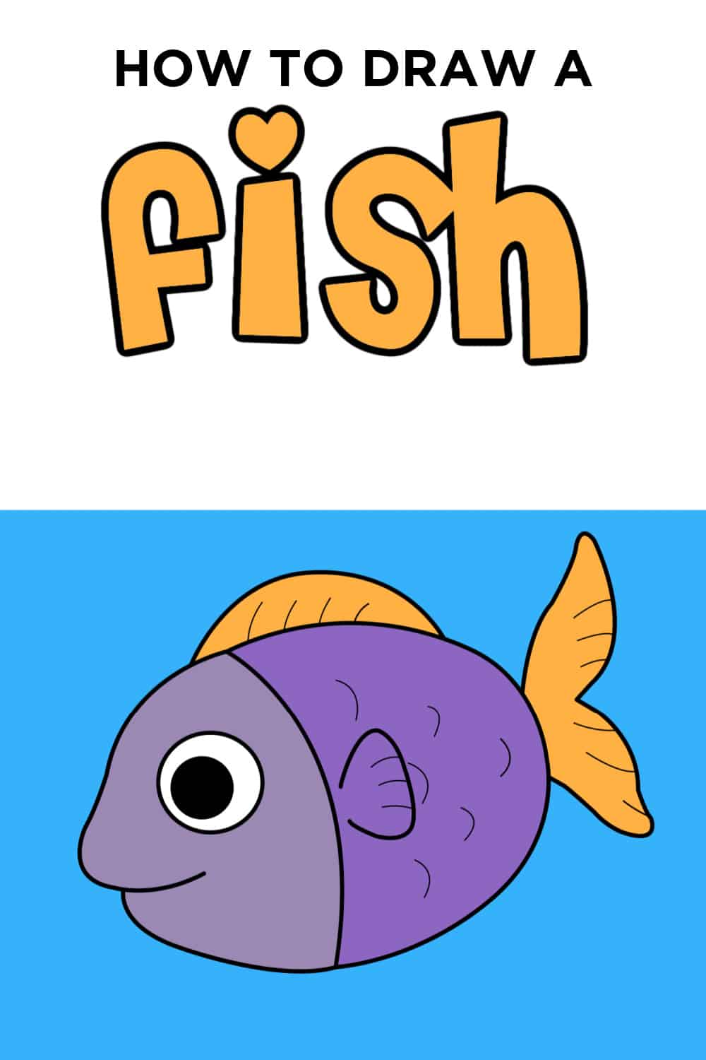 Premium Vector | Cute fish coloring page drawing for kids-saigonsouth.com.vn