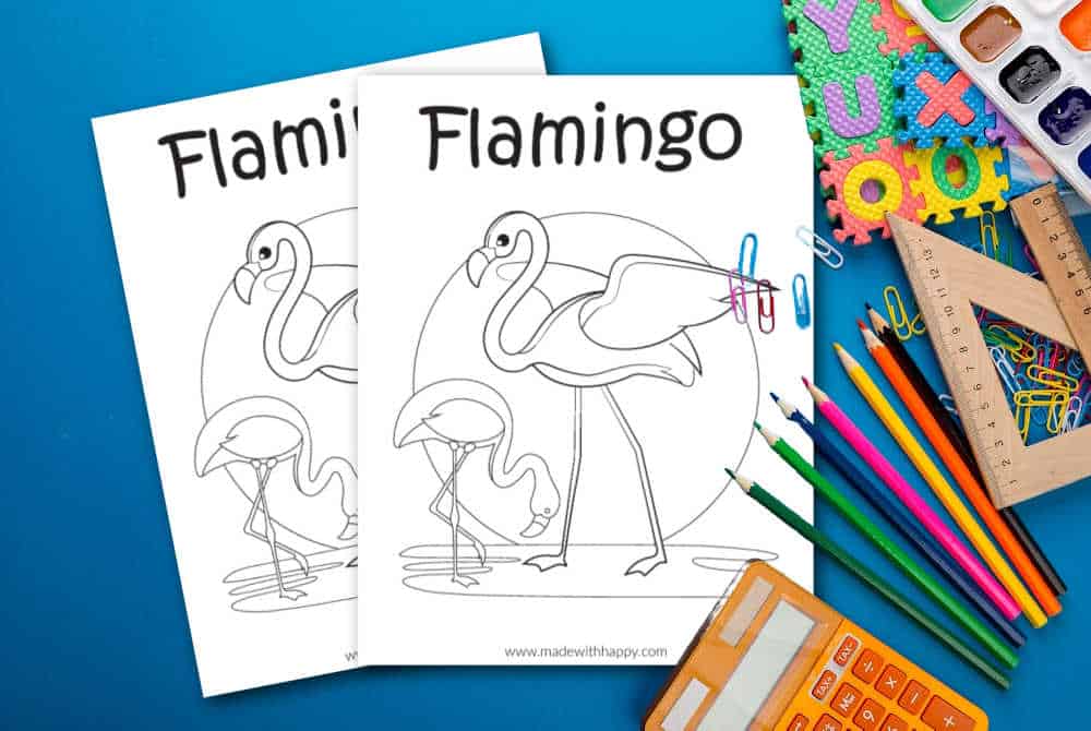 Flamingo Coloring Sheet