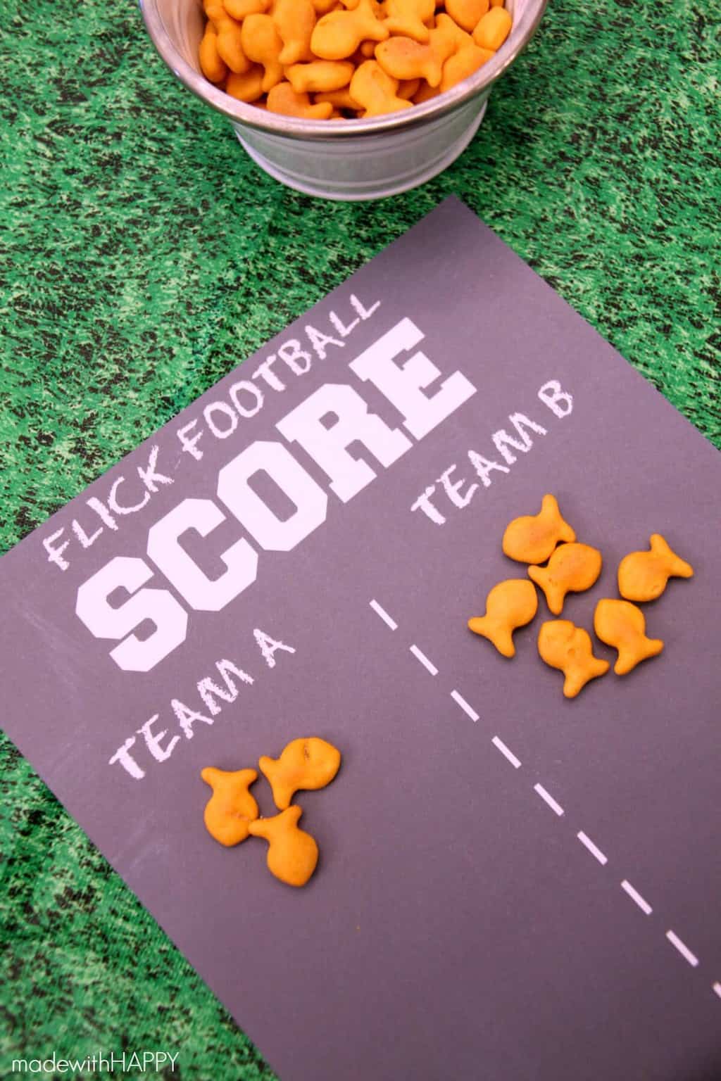 Printable Kids Football Games | Football Fun with Kids | Football Bingo Printables | Football TIC-TAC-TOE | How to make a paper football | www.madewithHAPPY.com