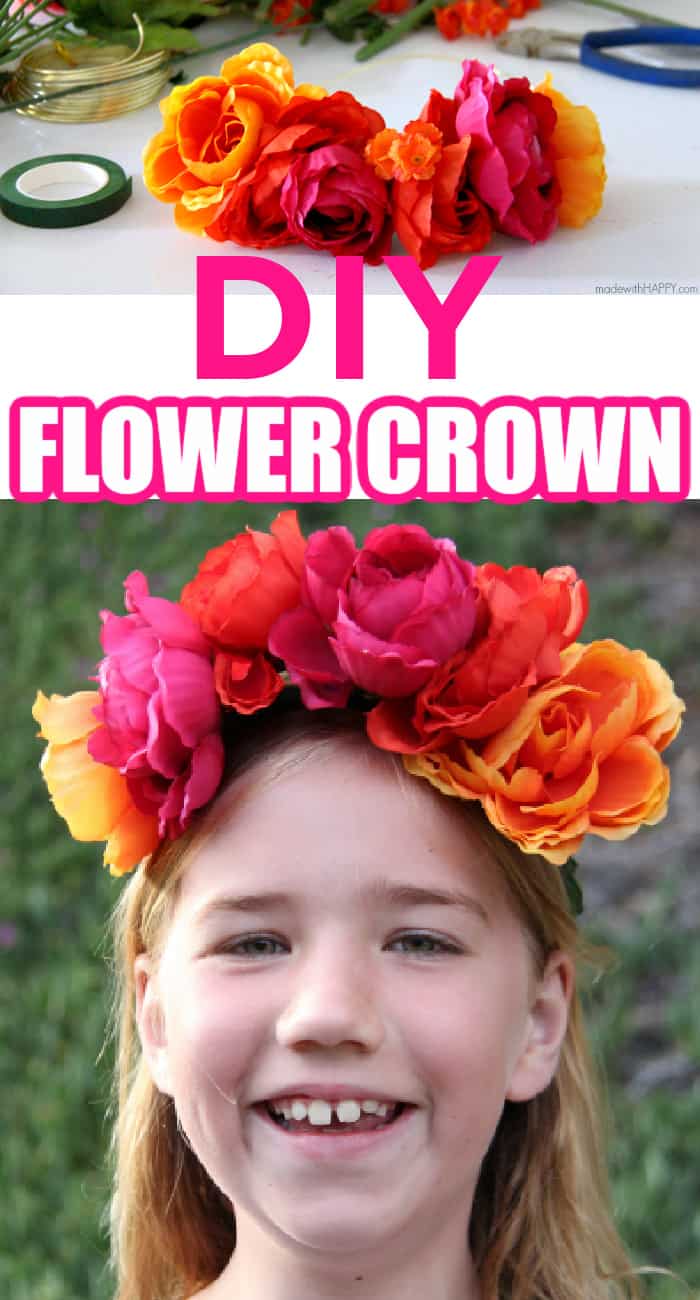 DIY Kids Crafts Paper Flower Crown 