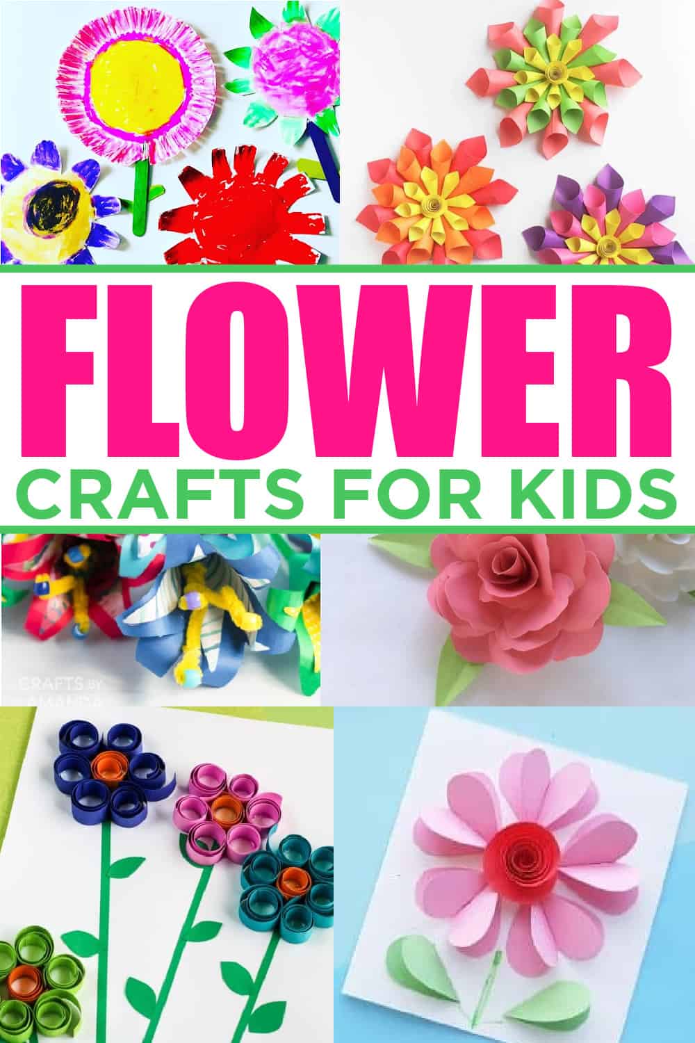 Flower Crafts With Paper - paper crafts for kids 