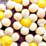 flower lemon curd cookies