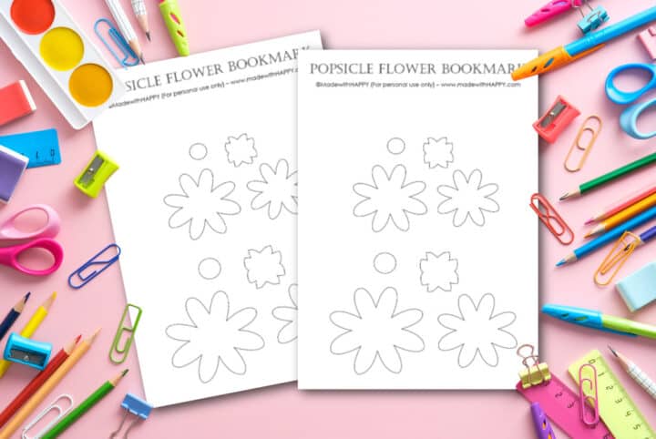Popsicle Stick DIY - Flower Bookmark Craft for Kids