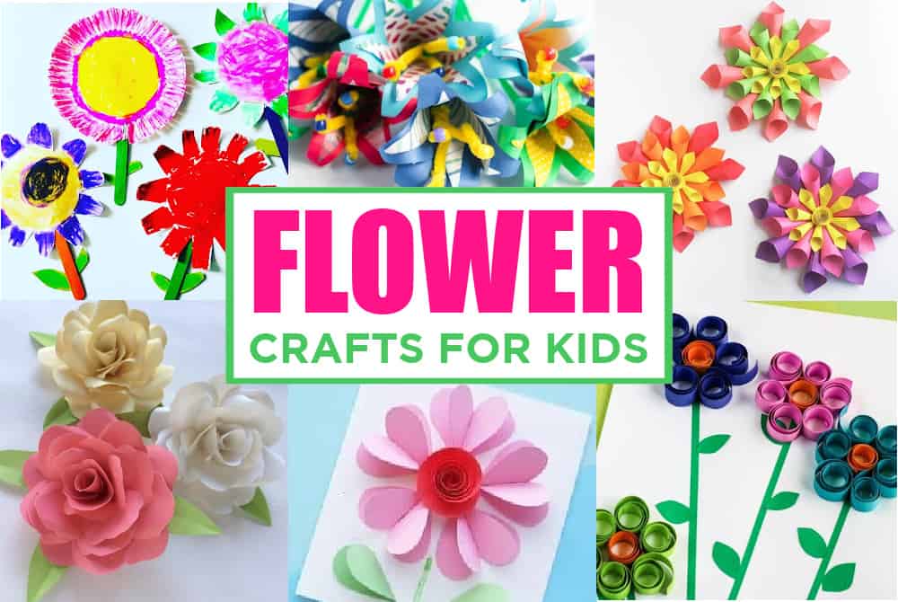 Paper Roll Flower Art For Kids - Easy Rainbow Flowers