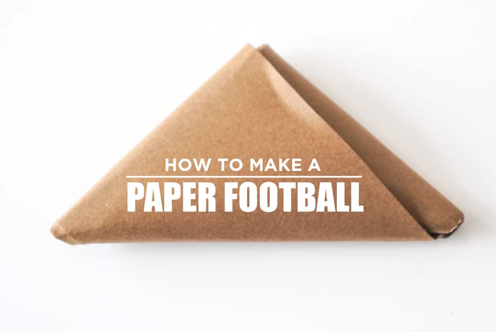 folding paper football