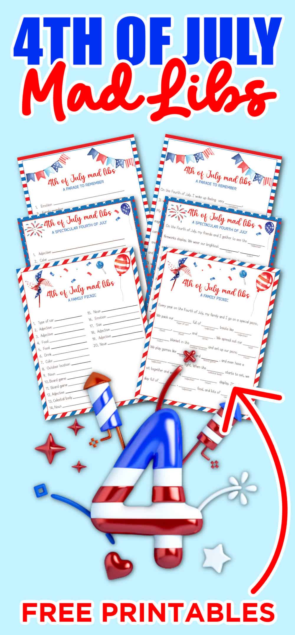 Fourth of July Mad Libs