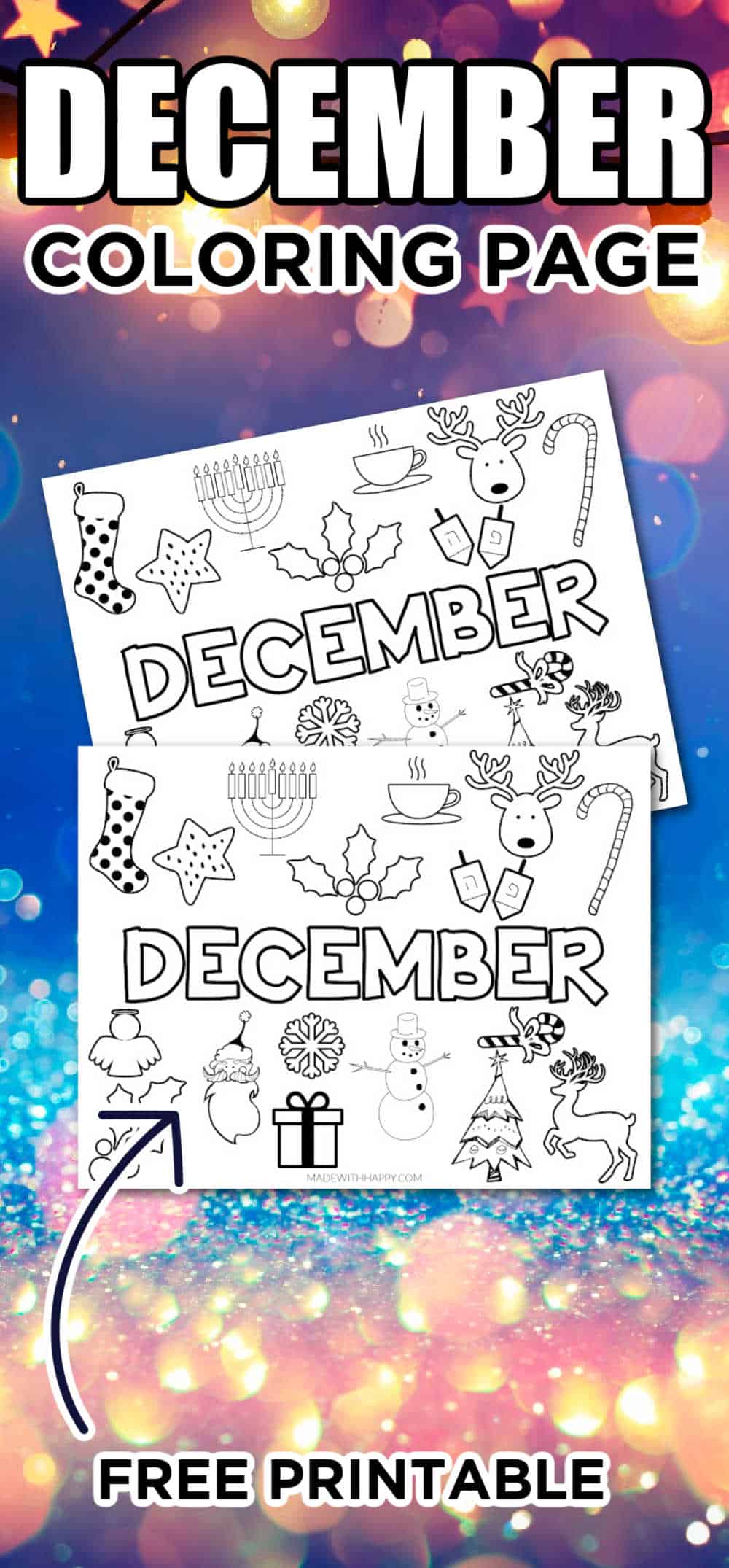 Free December Coloring Pages
