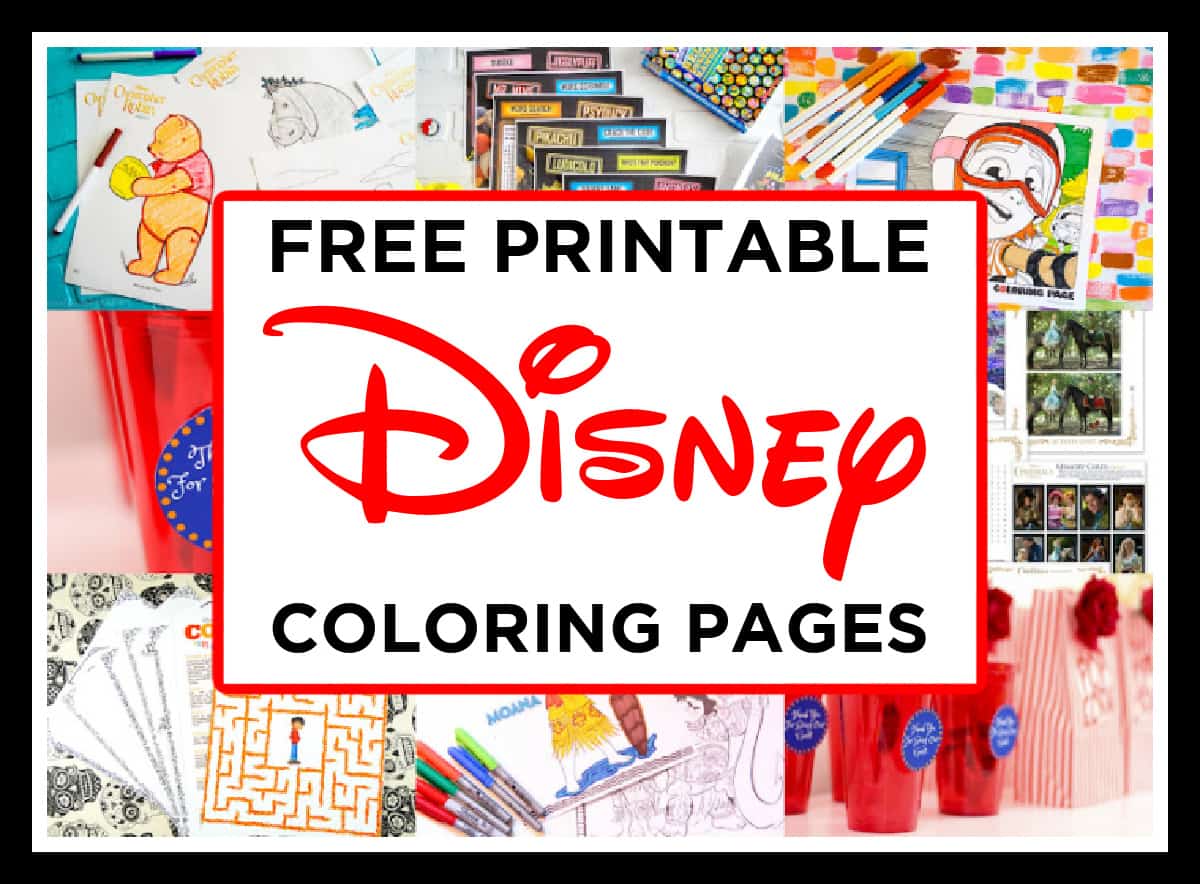 Free Disney Coloring Pages