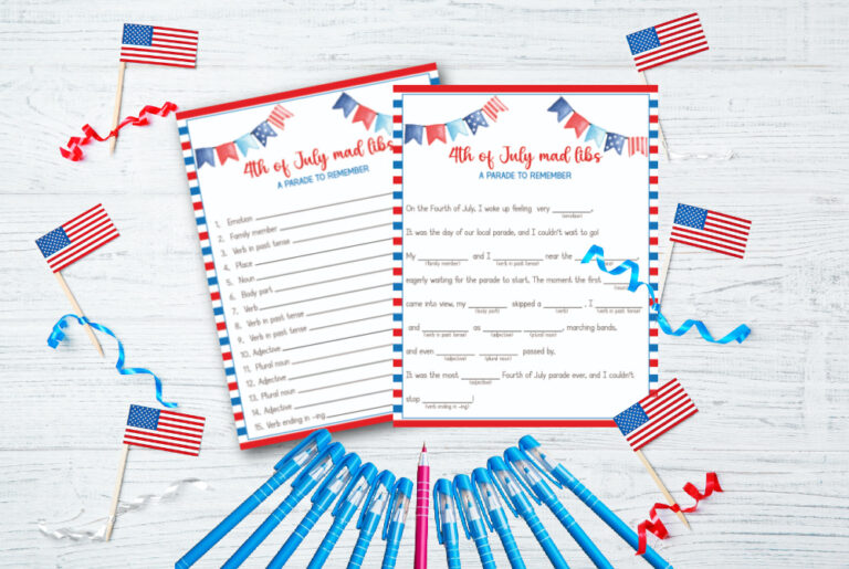 4th of July Mad Lib - Made with HAPPY