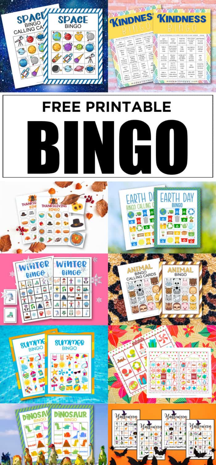 free printable bingo cards