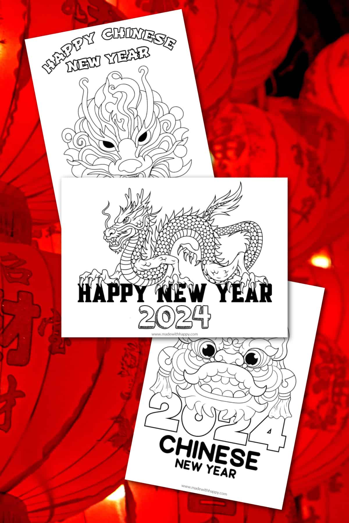 Free Printable Coloring Pages For Chinese New Year 2024