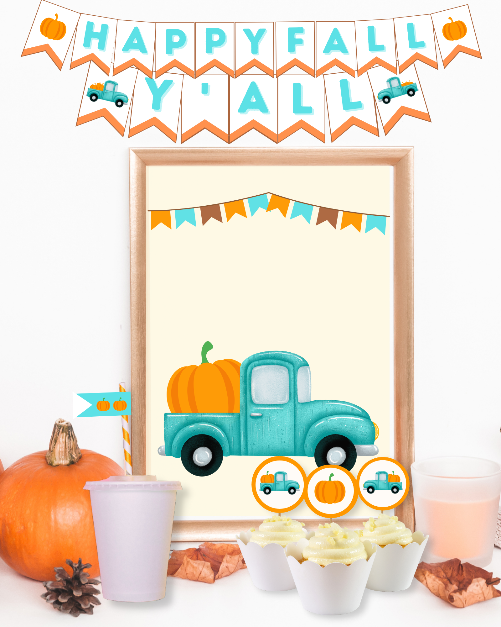 free printable fall festival party pack
