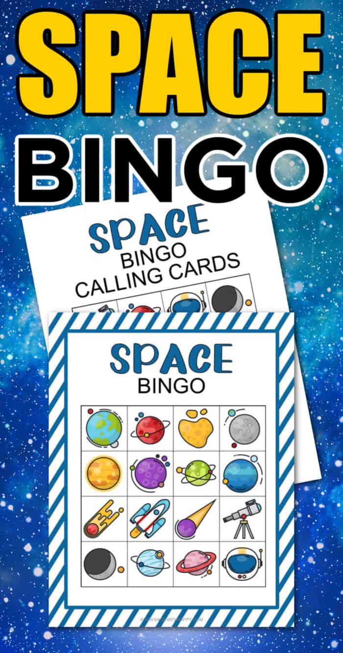 free printable outer space bingo